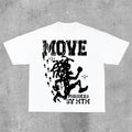 Sopula Vintage Just Move Art Graphic Cotton T-Shirt Hoodie, Sweatshirt | RetroVerseTees.com