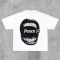 Sopula Vintage Peace Multi-element Graphic Casual Street Basketball T-Shirt Hoodie, Sweatshirt | RetroVerseTees.com
