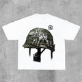 Sopula War Helmet Faith Over Fear Graphic Print Cotton T-Shirt Hoodie, Sweatshirt | RetroVerseTees.com
