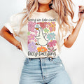 Sorry I'm Late I Was Dilly Dallying Goose T-Shirt, Floral Goose Shirt, Sarcastic Retro T-Shirt, Funny Mama T-Shirt,...