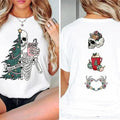 Sorta Merry Sorta Scary Christmas Two Sides Tshirt Sweatshirt, Christmas Tree Skeleton, Funny Christmas Skull, Unisex...