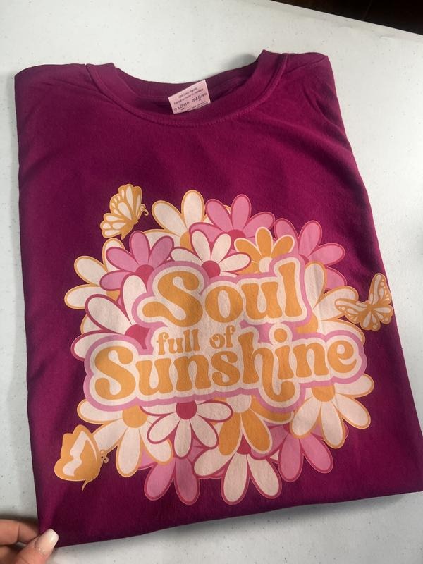Soul Full Of Sunshine Comfort Colors T-Shirt Hoodie, Sweatshirt | RetroVerseTees.com