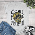 Soul Searchin' Leopard Skull Graphic Tee Hoodie, Sweatshirt | RetroVerseTees.com