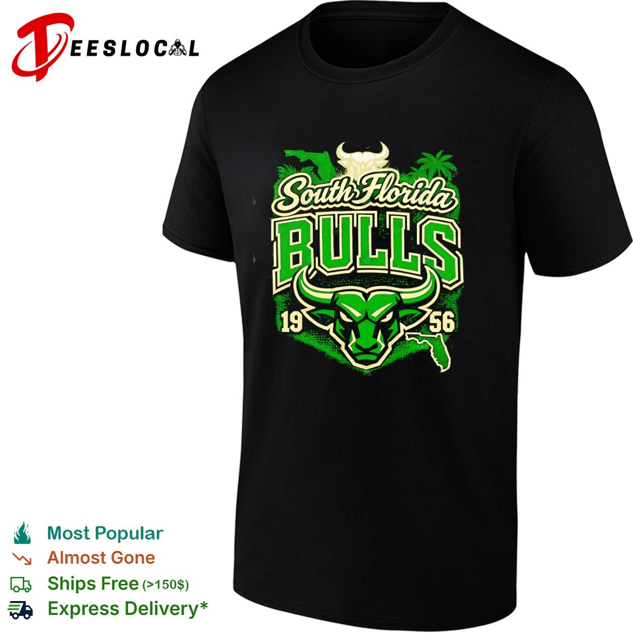 South Florida Bulls 1956 Logo NCAA College Football shirt