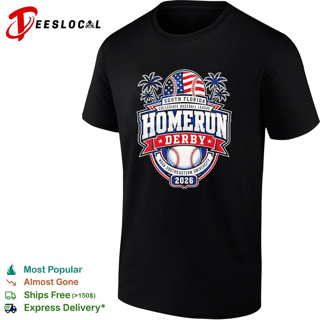 South Florida Collegiate Baseball League 2026 Homerun Derby at Nova Southeastern University shirt