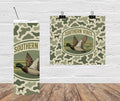 Southern Vibes 20oz Stainless Steel Retro Marsh Tumbler with Lid & Straw Camo Design Duck & Dog Pattern T-Shirts, Hoodie,...