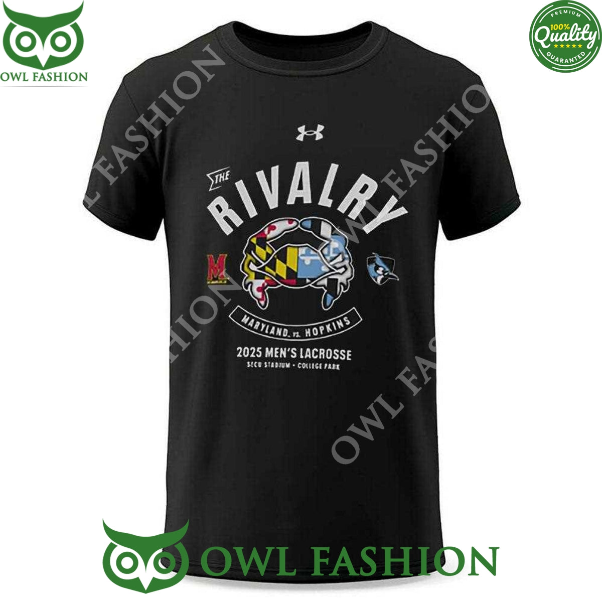 The Rivalry Maryland Terrapins Vs Johns Hopkins Blue Jays 2025 Performance t Shirt