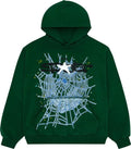 Sp5der Web Hoodie Hunter Green T-Shirts, Sweatshirt | RetroVerseTees.com