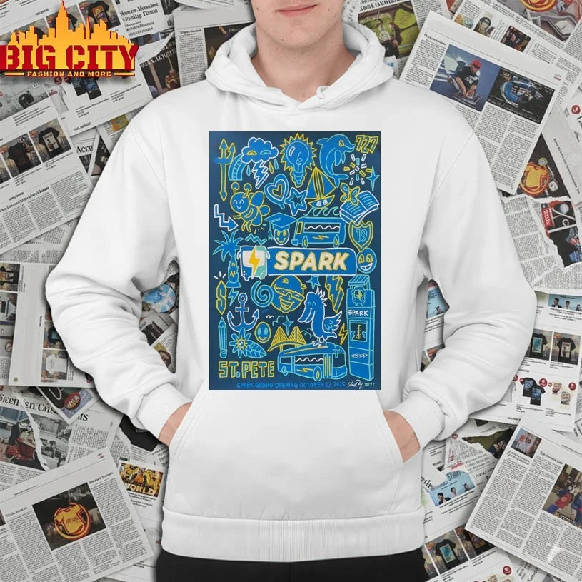 Spark Oct 27, 2025 Spark Grand Opening, St. Pete, FL Poster shirt