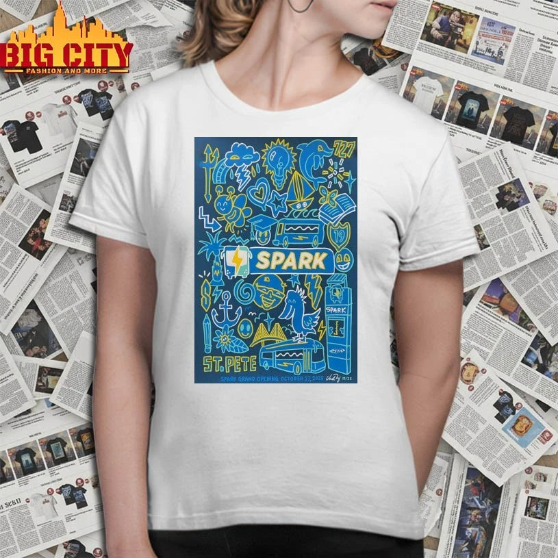 Spark Oct 27, 2025 Spark Grand Opening, St. Pete, FL Poster shirt