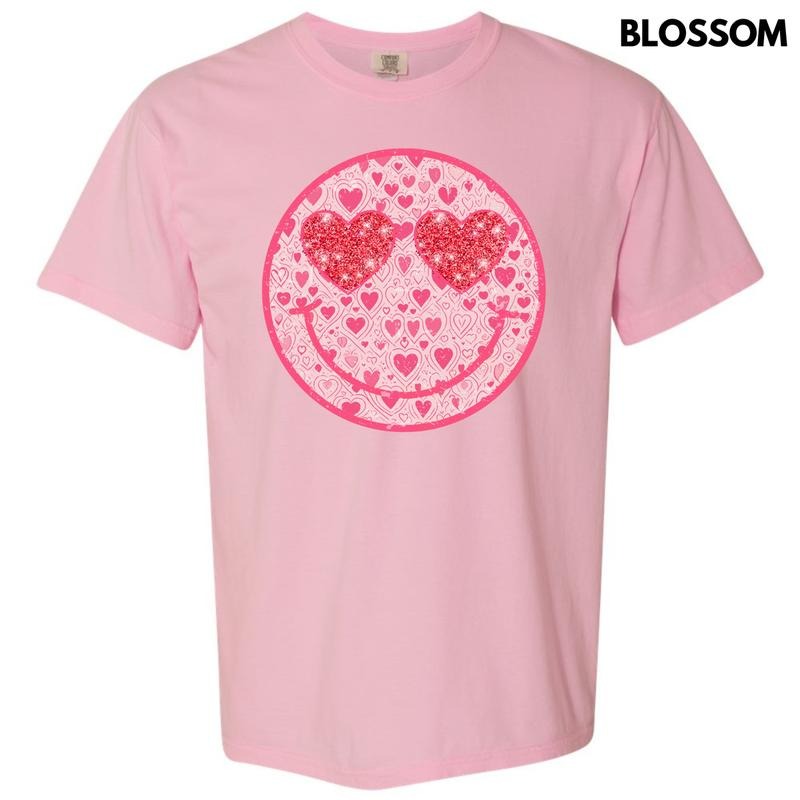 Sparkle Heart Happy Face Comfort Colors T-Shirt 'NLB' Hoodie, Sweatshirt | RetroVerseTees.com