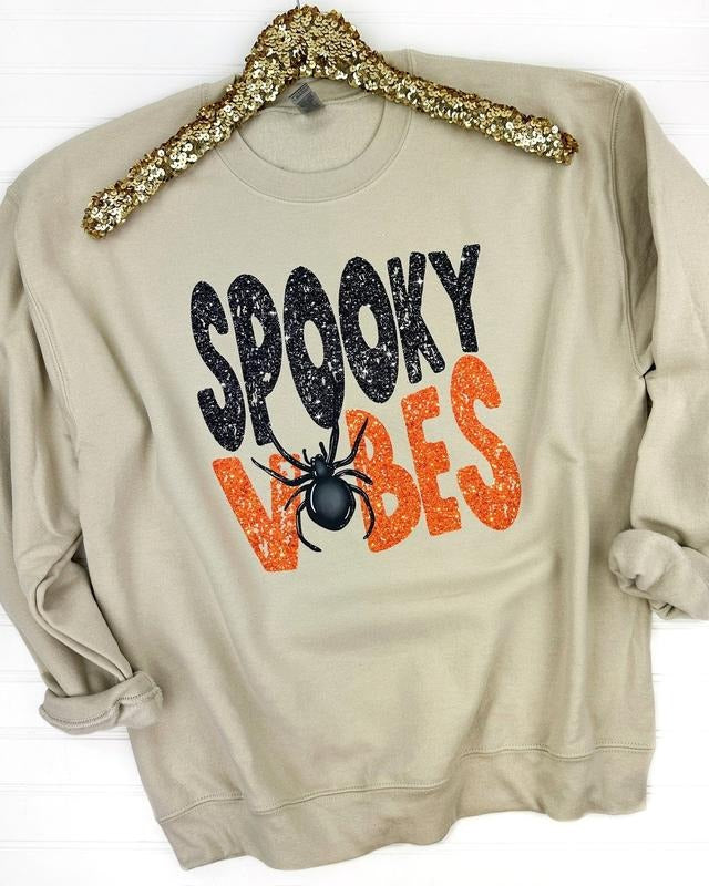 Sparkling Spooky Vibes Sweatshirt T-Shirts, Hoodie | RetroVerseTees.com