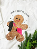 Sparkly Gingerbread Graphic Top T-Shirts, Hoodie, Sweatshirt | RetroVerseTees.com