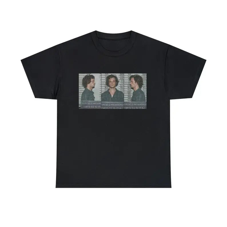 Spencer Reid Mugshot t shirt Criminal Minds TV Series Tee Hoodie, Sweatshirt | RetroVerseTees.com