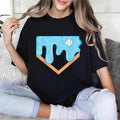 Spiky hair fighters Ice Cream Dripping Spiky hair fighters Home Plate Drip T-Shirt, 100% cotton Tee Hoodie, Sweatshirt