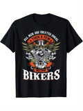 Spiky hair fighters Men Are Created Equal But Few Become Bikers T-Shirt Graphic Streetwear Hoodie, Sweatshirt