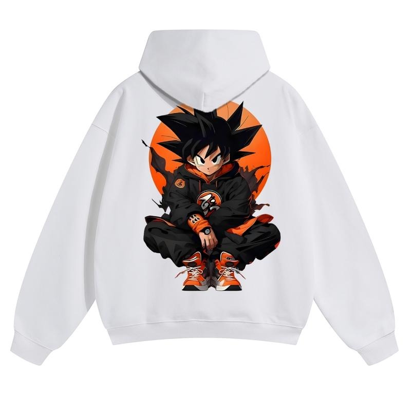 Spiky hair fighters Spiky hair fighters DBZ Viral Anime Graphic Hoodie! Unisex 90s Retro Pullover - Funny Cartoon...