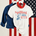 Spilling Tea Since 1773 Tee Patriotic Usa T Shirt Hoodie Sweater Spilling The Tea 4th Of July Shirt Usa Celebration Shirt...