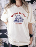 Spilling The Tea Since 1773 T Shirt Hoodie Sweater 4th Of July Shirt Patriotic Shirt Usa Shirt American Shirt Rom825...