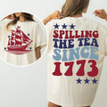 Spilling The Tea Since 1773 T Shirt Hoodie Sweater American Freedom Shirt 4th Of July Shirt Retro 4th Of July Shirt...
