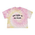 Spit Tequila in My Mouth Women's Tie-Dye Crop Tee, Tequila Related Gifts, Tequila Merch, Festival Tee, Funny Party Tshirt...