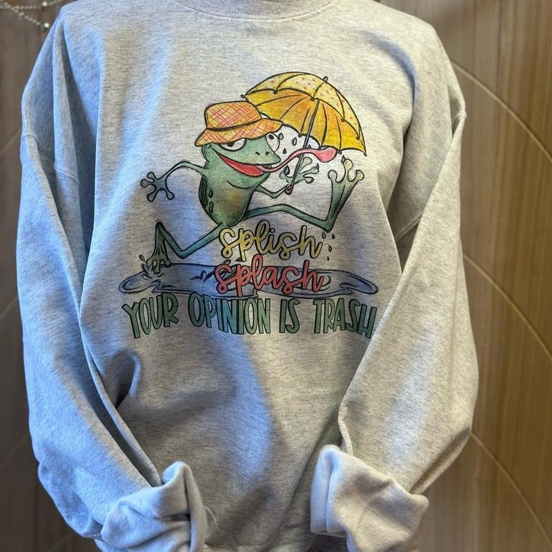 Splish Splash Your Opinion Is Trash Sweatshirt or T-Shirt Hoodie | RetroVerseTees.com