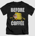 Sponge Bob Before Coffee Meme Funny T shirt Hoodie, Sweatshirt | RetroVerseTees.com