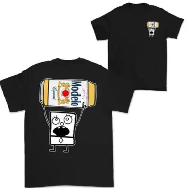 Spongebob Shirt Cotton Short Sleeve T- Shirt Hoodie, Sweatshirt | RetroVerseTees.com