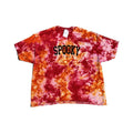 Spooky Haunted Heatwave Halloween Vibe T-Shirt in Orange and Red Tie-Dye Design Streetwear Casual Tee for Men 100% Cotton...