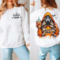 Spooky Mama Gh0.st Face 2 Sides Shirt Hoodie & Sweatshirt,  Halloween For Women, Gift For Mom, Ghost Sweatshirt,...