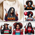 Spooky Mama Halloween Custom Drinking Shirt Sweatshirt Hoodie, Fun Gh0.st Face Drinkin Coffee Sweatshirt, Spooky Mama...