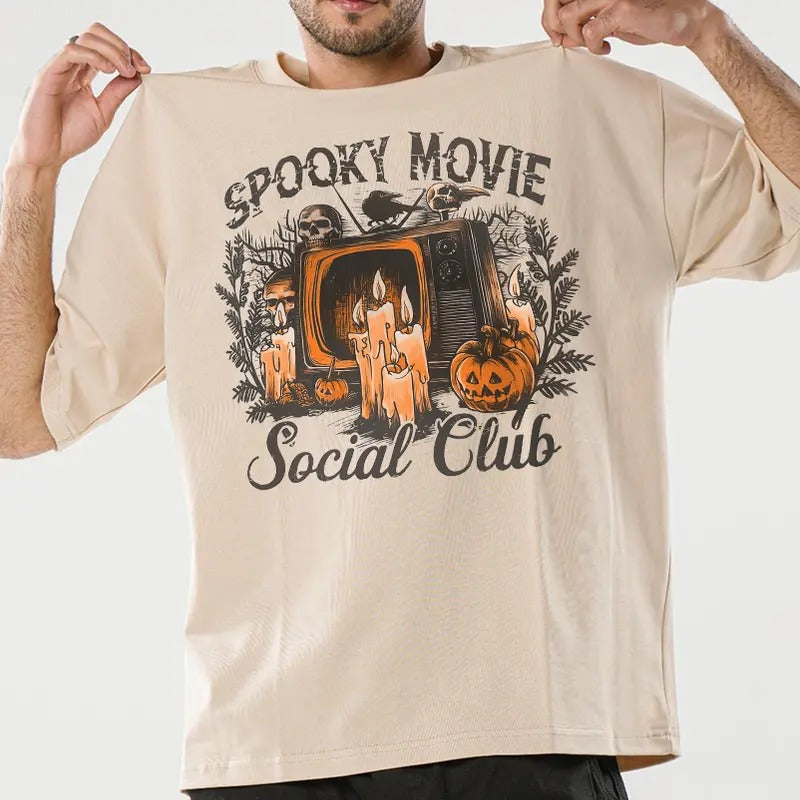 Spooky Movie Club Halloween T-shirt, Horror Movie Club T-Shirt, Social Club T-Shirt Hoodie, Sweatshirt | RetroVerseTees.com