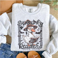 Spooky Reader Goose Sweatshirt - Ash Grey - Halloween Sweatshirt T-Shirts, Hoodie | RetroVerseTees.com