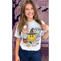 Spooky Smiley Halloween Graphic T-Shirt Hoodie, Sweatshirt | RetroVerseTees.com