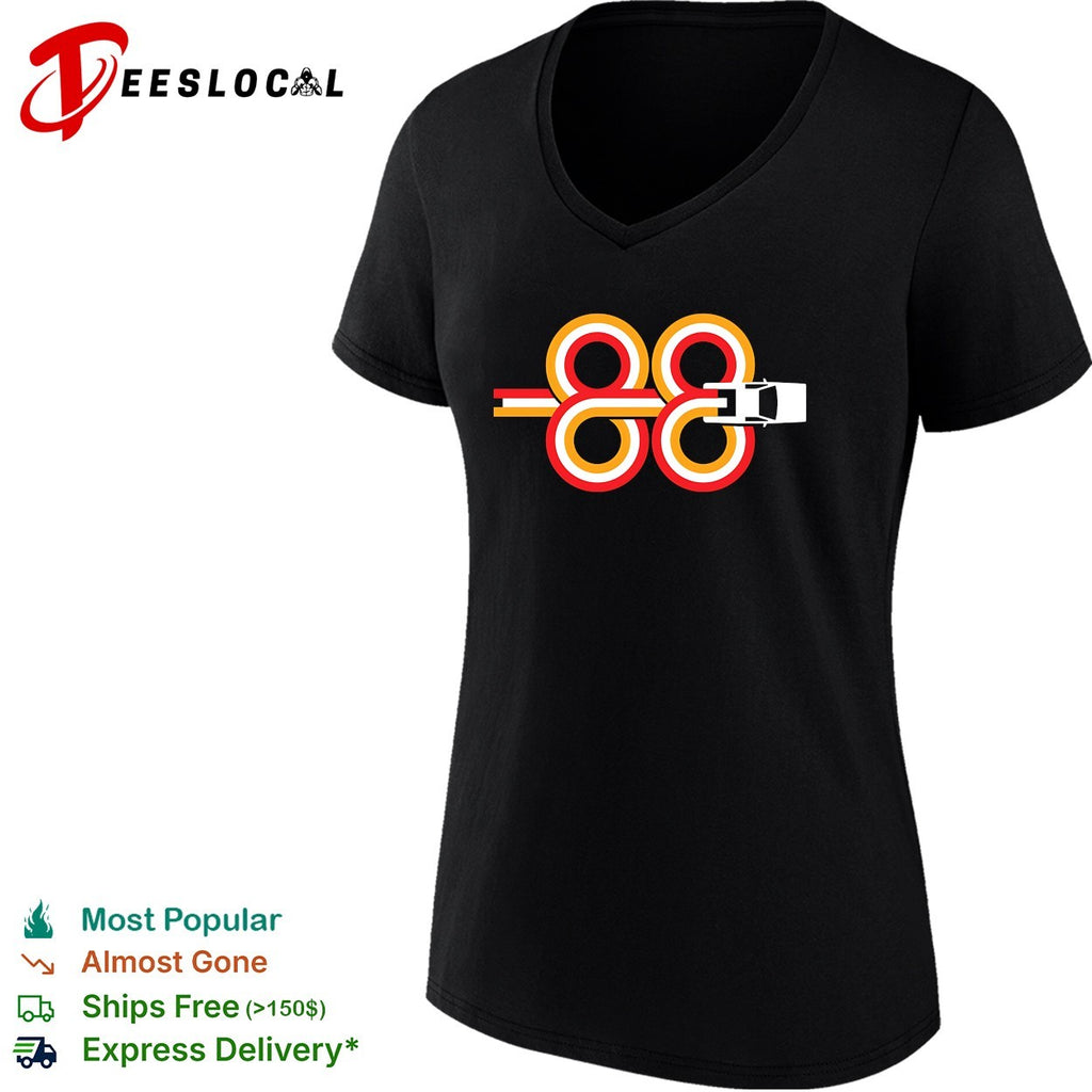 Sports car infinity loop retro racing stripes shirt