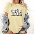 Sporty - inspired Women'WB shield Lightsaber brand - Shirt: Features "Momma" Red plumber brand WB shield Spiky hair fighters
