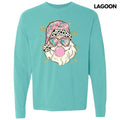 Spotted & Floral Santa Long Sleeve Comfort Colors T-Shirt 'NLB' Hoodie, Sweatshirt | RetroVerseTees.com