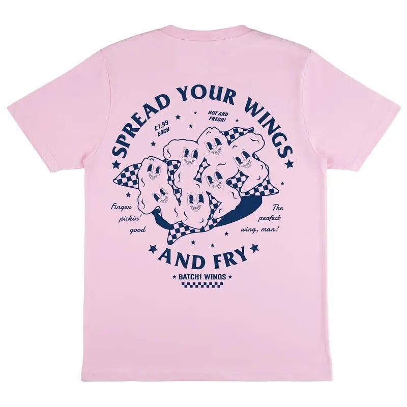 Spread Your Wings Unisex Fried Chicken Graphic T-Shirt Hoodie, Sweatshirt | RetroVerseTees.com