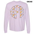 Spring Flowers Monogram Long Sleeve Comfort Colors T-Shirt 'NLB' Hoodie, Sweatshirt | RetroVerseTees.com