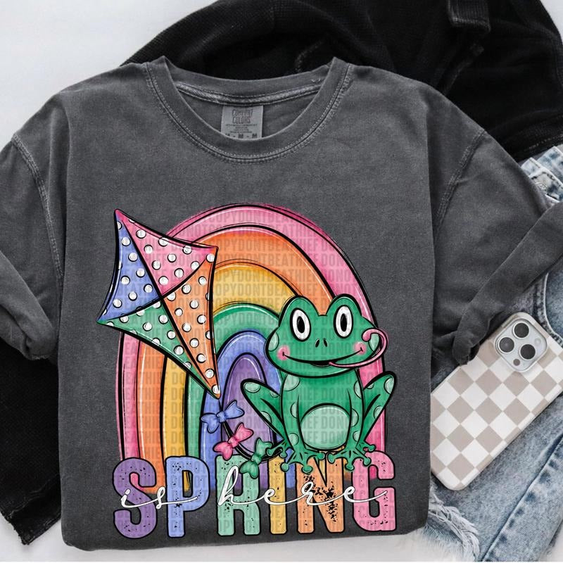 Spring is Here DTF Transfers - THIS IS NOT A SHIRT Hoodie, Sweatshirt | RetroVerseTees.com