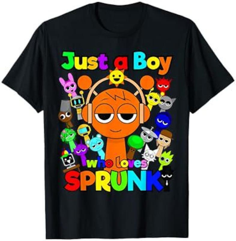 Sprunki boys Oren Just a boy who loves Sprunki Tshirt Hoodie, Sweatshirt | RetroVerseTees.com