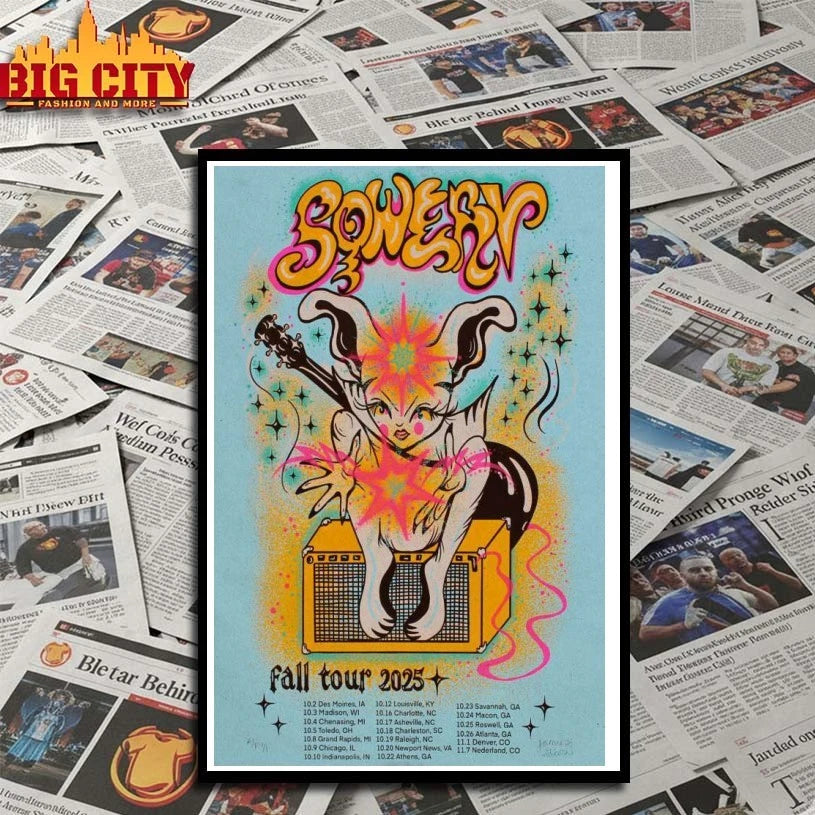 Sqwerv 2025 Fall Tour Poster shirt