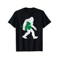 St Patricks Day Shirt - Clover Leaf Irish Sasquatch T-Shirt, Unisex