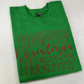 Stacked Merry Christmas Sweatshirt T-Shirts, Hoodie | RetroVerseTees.com