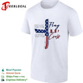 Stand for the flag kneel for the Cross USA flag shirt
