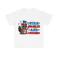 Star Spangled and Unhinged  Patriotic Raccoon 4th of July Shirt Hoodie, Sweatshirt | RetroVerseTees.com