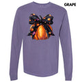 Starry Bow Pumpkin Long Sleeve Comfort Colors T-Shirt 'NLB' Hoodie, Sweatshirt | RetroVerseTees.com