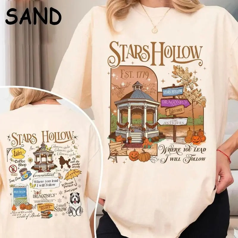 Stars H0llow Autumn Festival TShirt, Gilm0re Girls Shirt, shirt trend 2025 Hoodie, Sweatshirt | RetroVerseTees.com