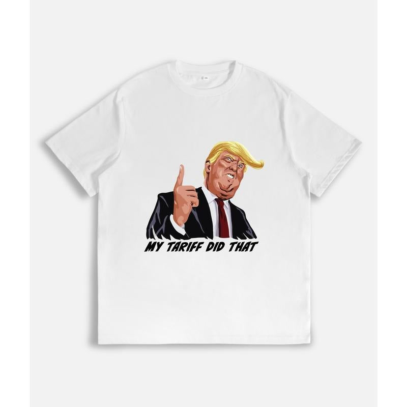 Statement T-shirt: Trump with TNF slogan "Swoosh did Mouthless cat" Gunpla brand finger pointing up style 02 Hoodie,...