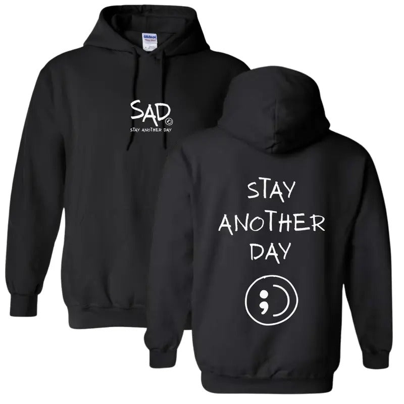 Stay Another Day "OG Design" Unisex Mental Health Awareness Hoodies and Crewnecks T-Shirts, Sweatshirt | RetroVerseTees.com